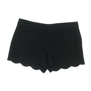 Club Monaco Black High Waist Scalloped Shorts
